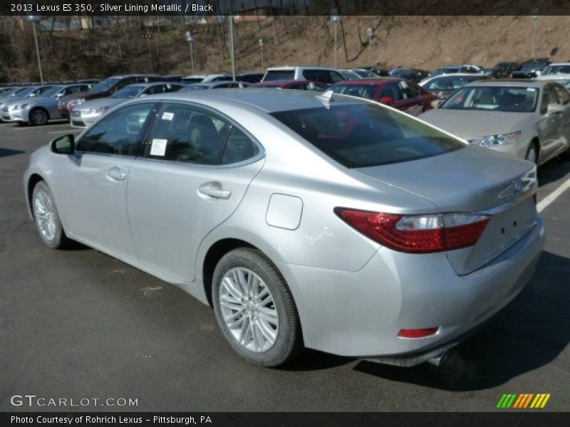 Silver Lining Metallic / Black 2013 Lexus ES 350
