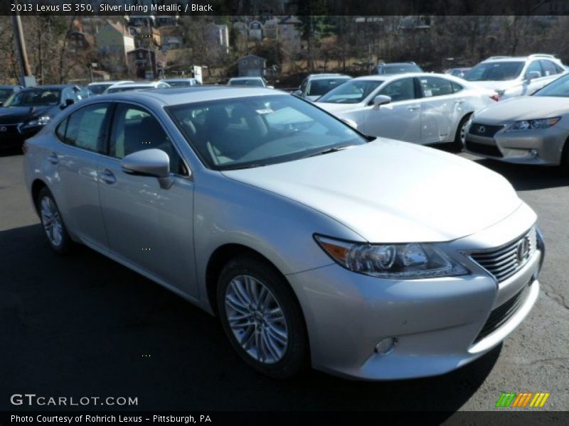 Silver Lining Metallic / Black 2013 Lexus ES 350