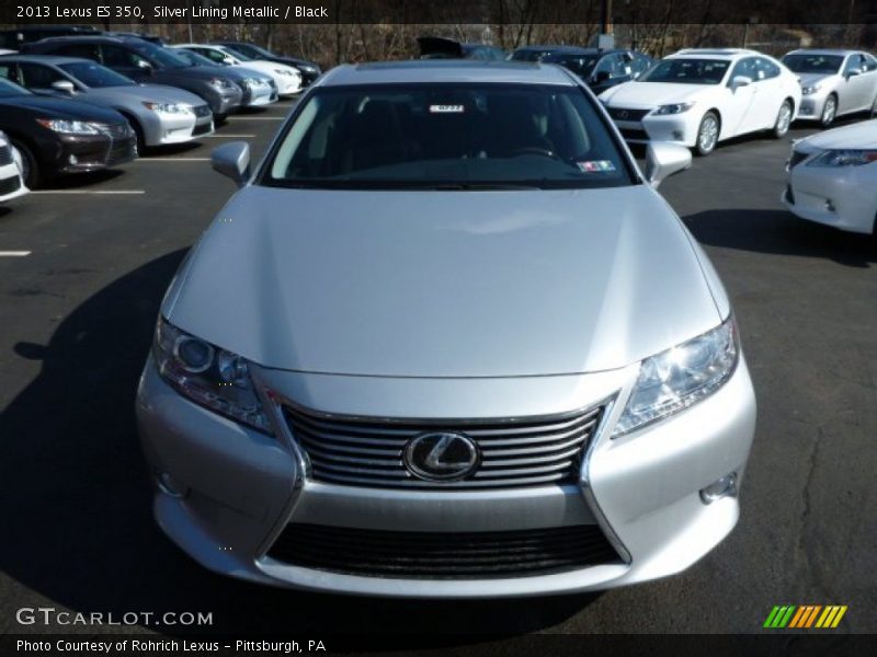 Silver Lining Metallic / Black 2013 Lexus ES 350