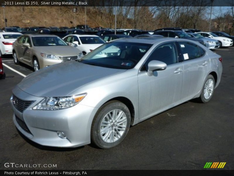 Silver Lining Metallic / Black 2013 Lexus ES 350