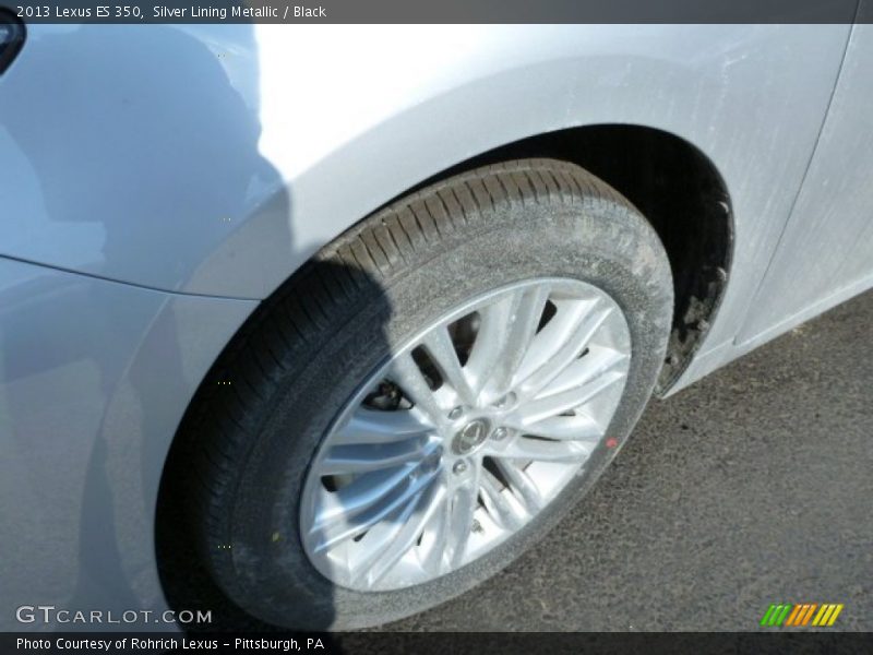 Silver Lining Metallic / Black 2013 Lexus ES 350