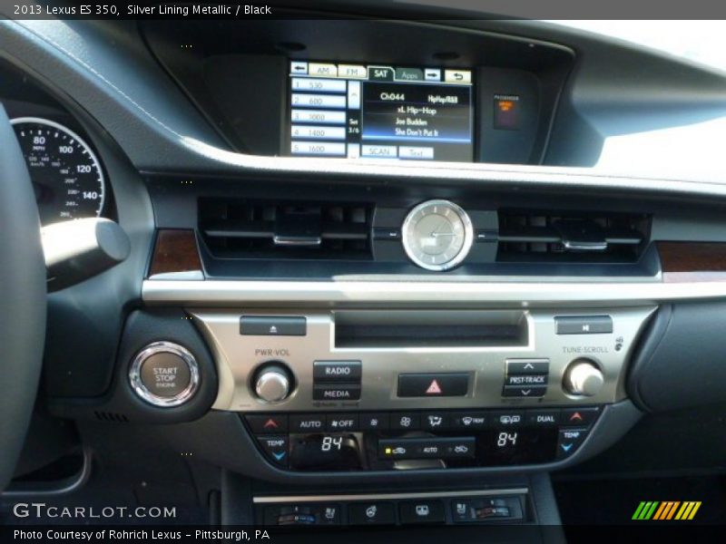 Silver Lining Metallic / Black 2013 Lexus ES 350