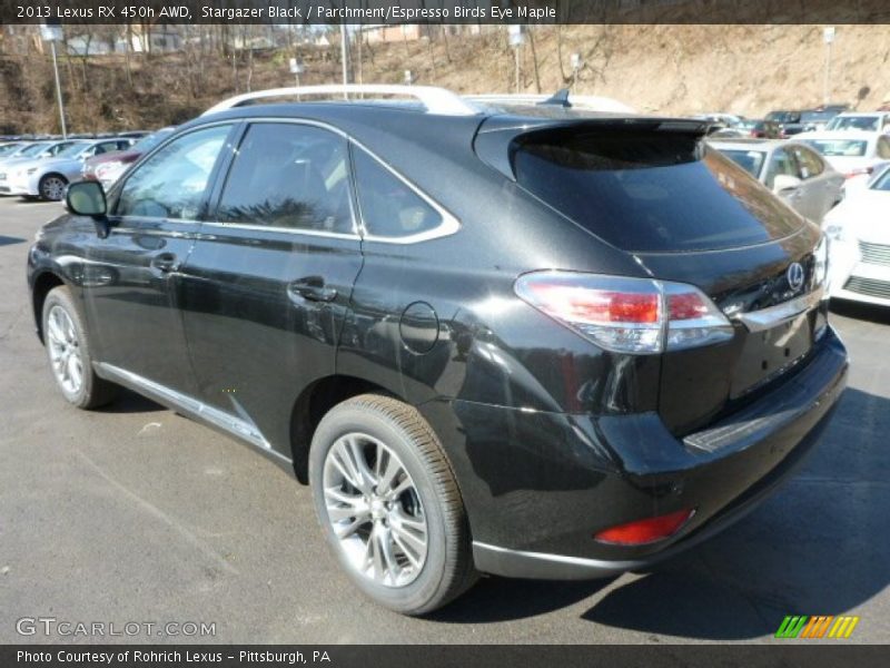 Stargazer Black / Parchment/Espresso Birds Eye Maple 2013 Lexus RX 450h AWD