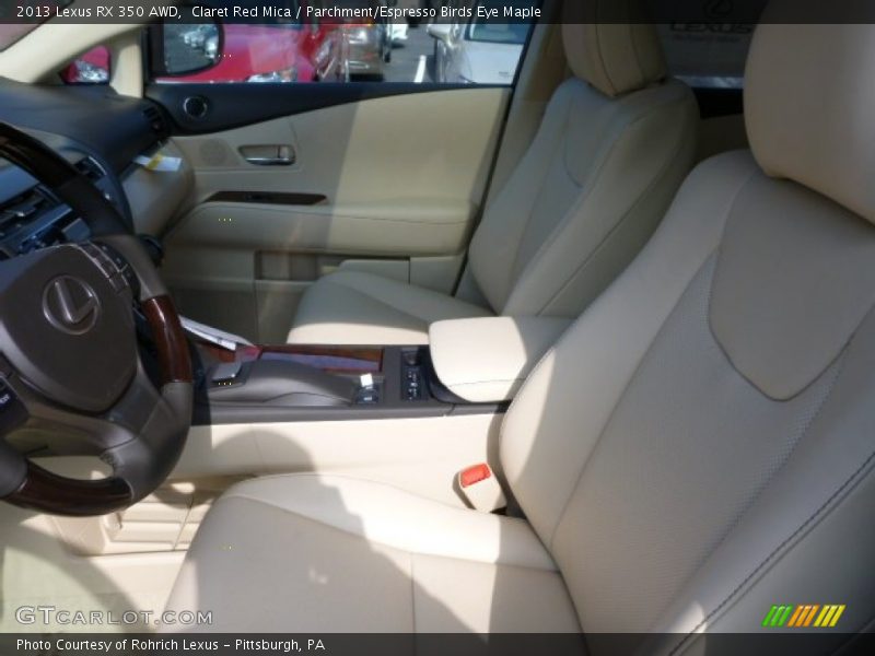 Claret Red Mica / Parchment/Espresso Birds Eye Maple 2013 Lexus RX 350 AWD