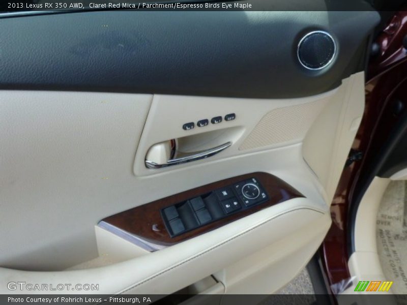 Claret Red Mica / Parchment/Espresso Birds Eye Maple 2013 Lexus RX 350 AWD
