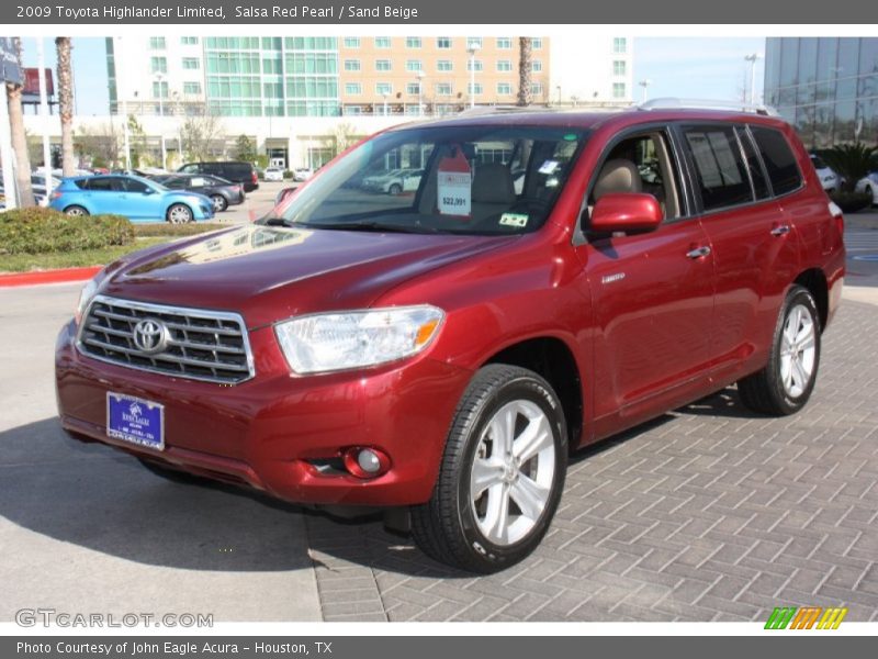 Front 3/4 View of 2009 Highlander Limited