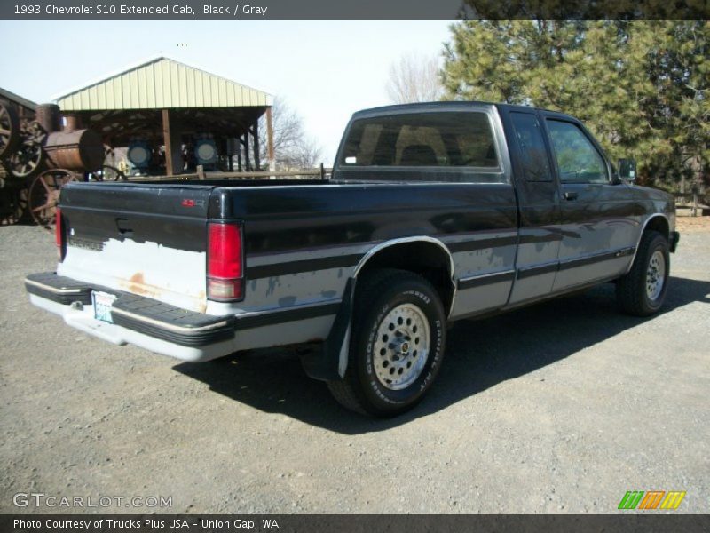 Black / Gray 1993 Chevrolet S10 Extended Cab