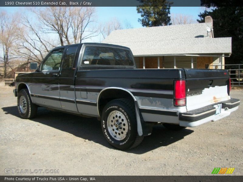 Black / Gray 1993 Chevrolet S10 Extended Cab