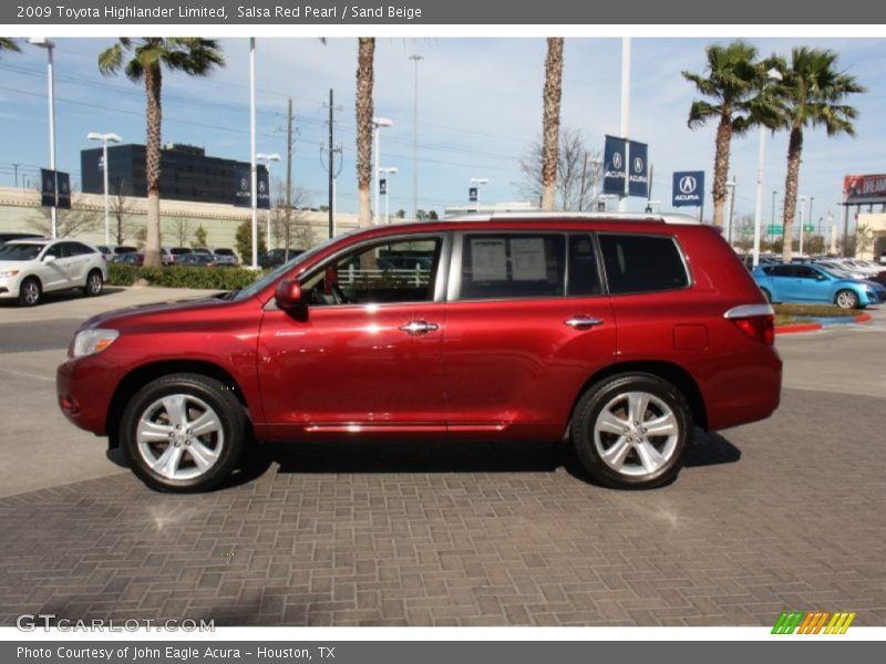  2009 Highlander Limited Salsa Red Pearl