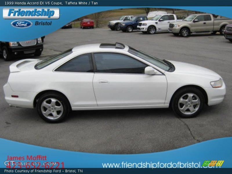 Taffeta White / Tan 1999 Honda Accord EX V6 Coupe