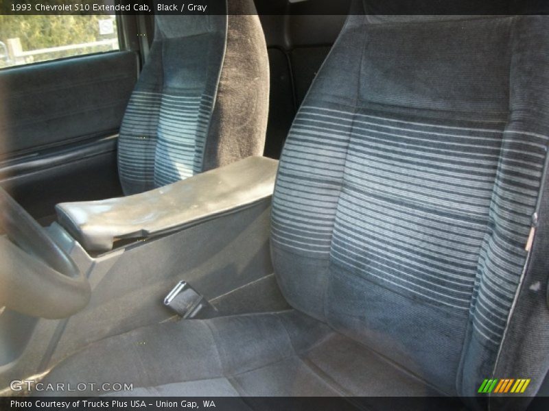 Black / Gray 1993 Chevrolet S10 Extended Cab