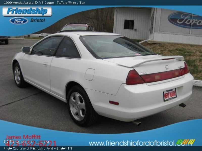 Taffeta White / Tan 1999 Honda Accord EX V6 Coupe