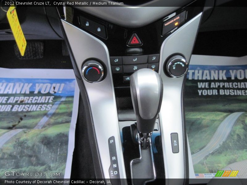 Crystal Red Metallic / Medium Titanium 2012 Chevrolet Cruze LT