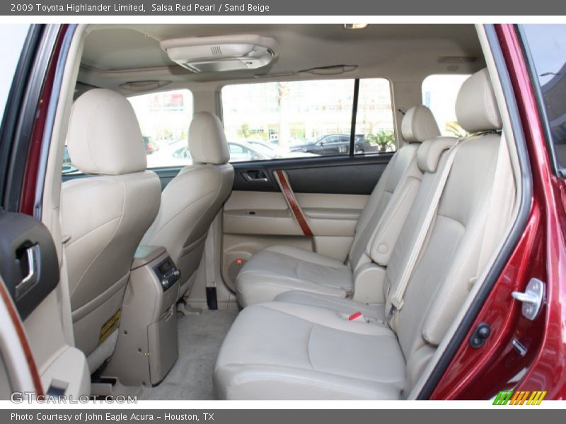 Rear Seat of 2009 Highlander Limited