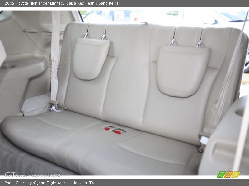 Rear Seat of 2009 Highlander Limited