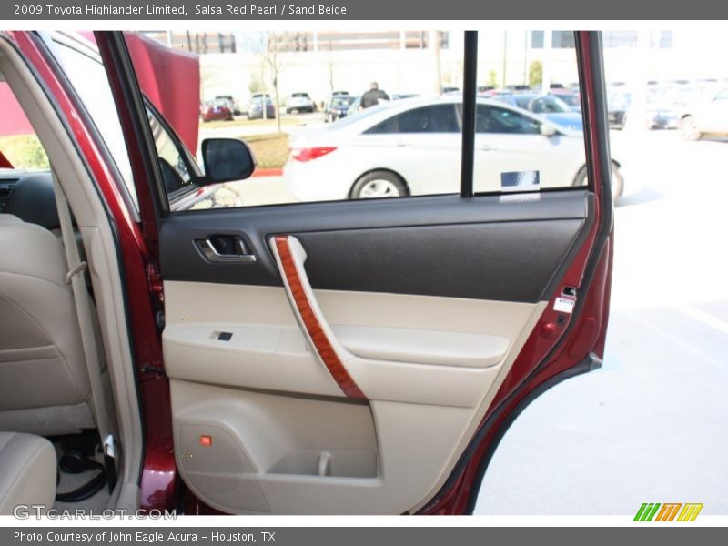 Salsa Red Pearl / Sand Beige 2009 Toyota Highlander Limited