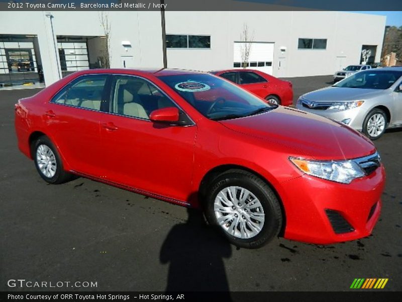 Barcelona Red Metallic / Ivory 2012 Toyota Camry LE