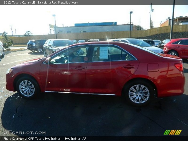 Barcelona Red Metallic / Ivory 2012 Toyota Camry LE