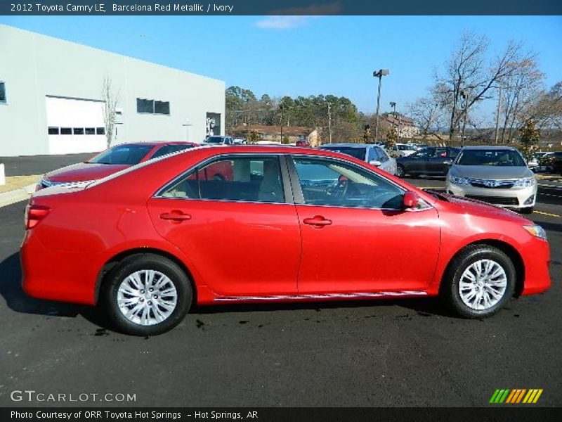 Barcelona Red Metallic / Ivory 2012 Toyota Camry LE
