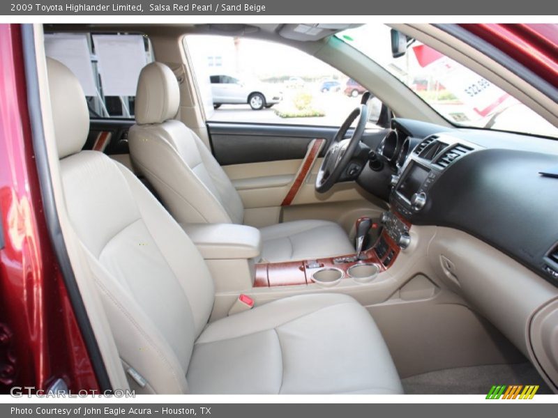 Salsa Red Pearl / Sand Beige 2009 Toyota Highlander Limited