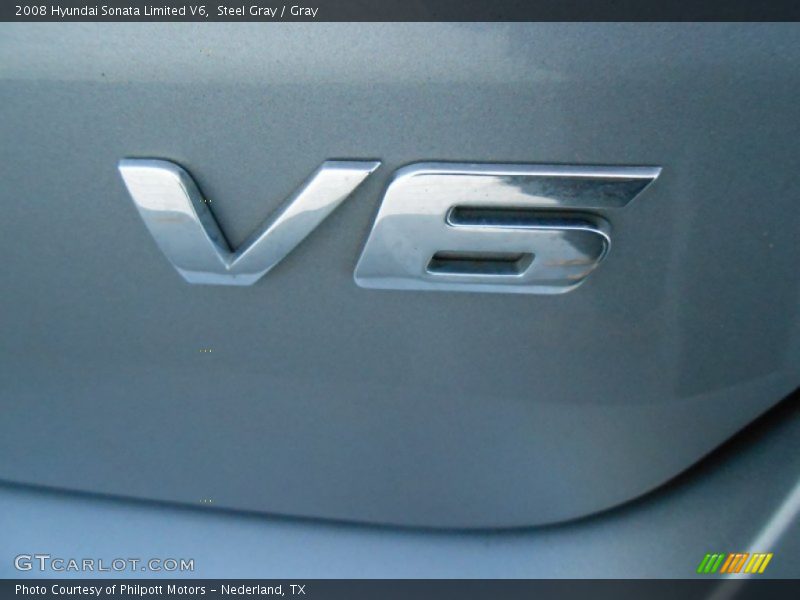 Steel Gray / Gray 2008 Hyundai Sonata Limited V6