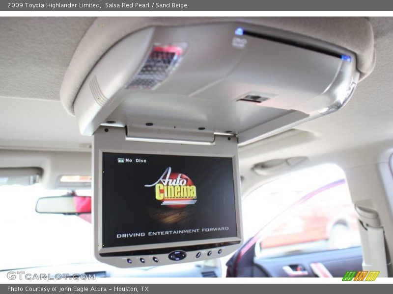 Entertainment System of 2009 Highlander Limited