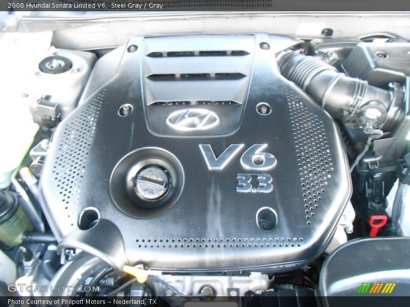  2008 Sonata Limited V6 Engine - 3.3 Liter DOHC 24-Valve VVT V6