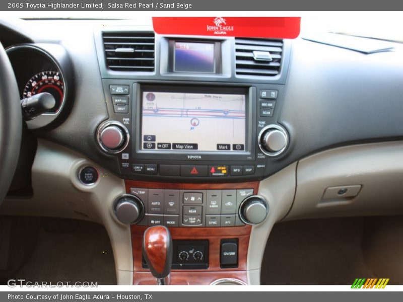 Controls of 2009 Highlander Limited