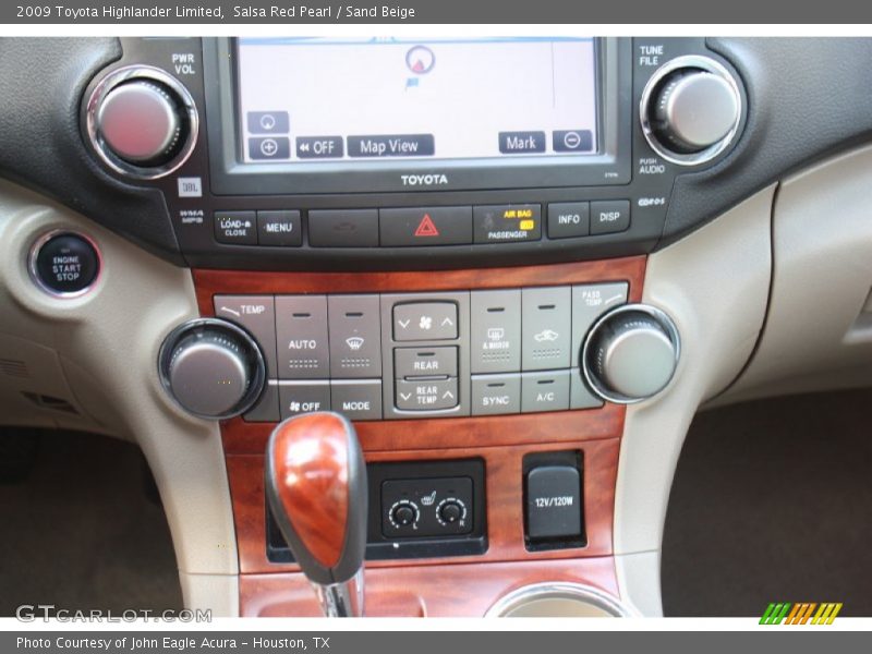 Controls of 2009 Highlander Limited