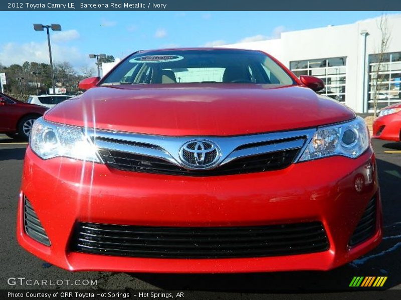 Barcelona Red Metallic / Ivory 2012 Toyota Camry LE