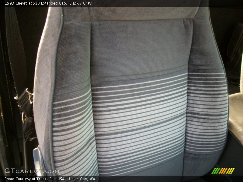 Black / Gray 1993 Chevrolet S10 Extended Cab