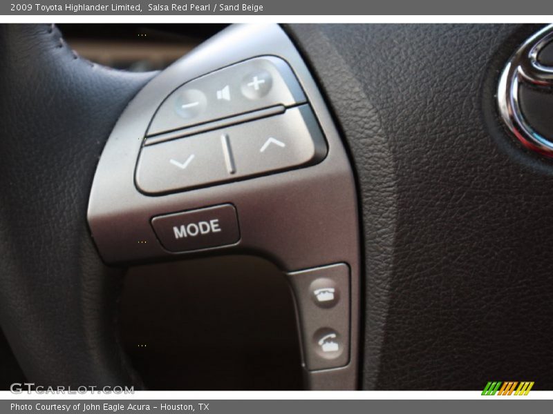 Controls of 2009 Highlander Limited