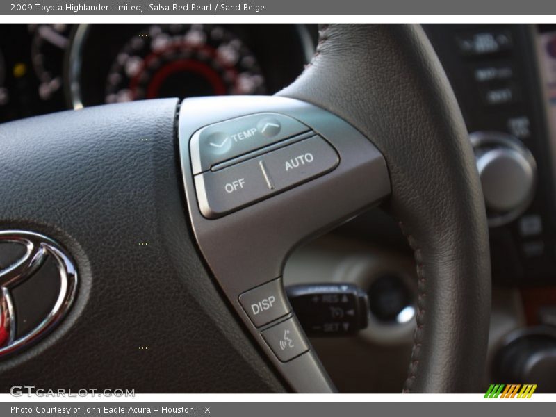 Controls of 2009 Highlander Limited
