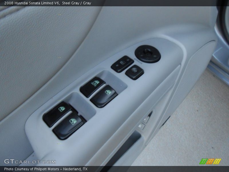Steel Gray / Gray 2008 Hyundai Sonata Limited V6