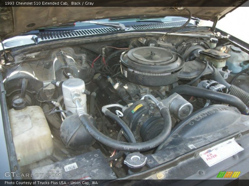 Black / Gray 1993 Chevrolet S10 Extended Cab