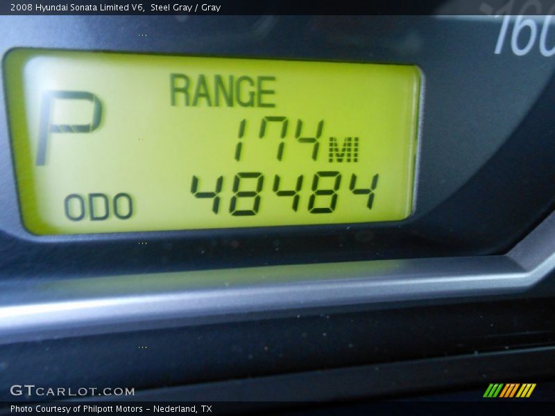 Steel Gray / Gray 2008 Hyundai Sonata Limited V6