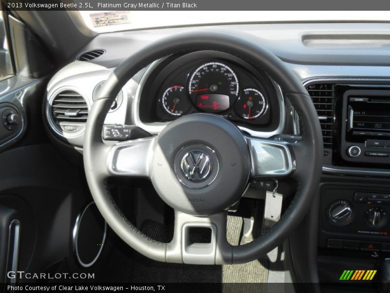 Platinum Gray Metallic / Titan Black 2013 Volkswagen Beetle 2.5L