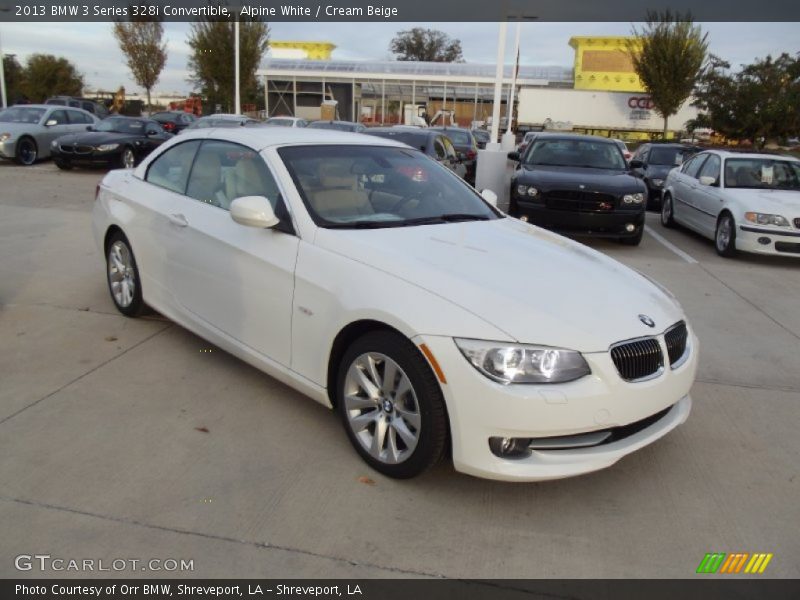 Alpine White / Cream Beige 2013 BMW 3 Series 328i Convertible