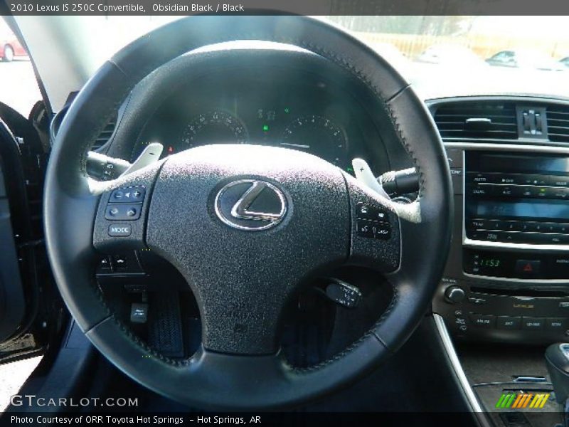Obsidian Black / Black 2010 Lexus IS 250C Convertible