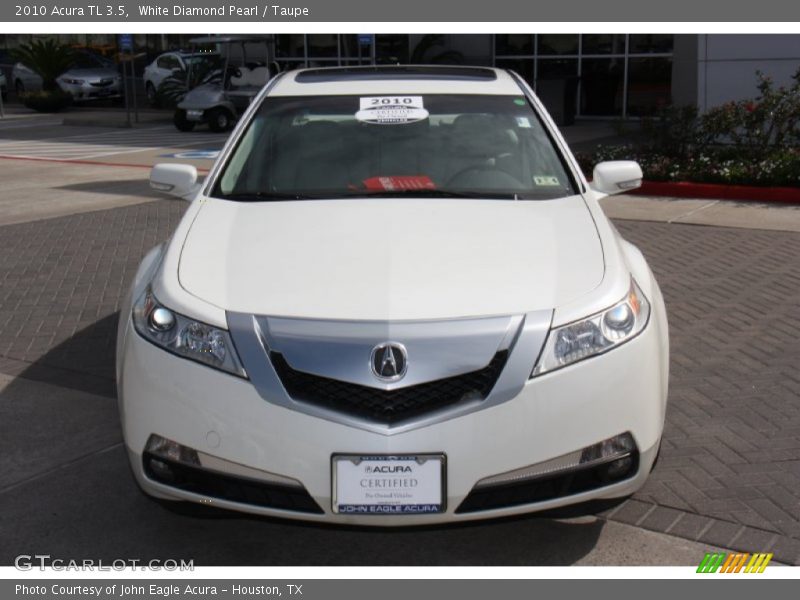 White Diamond Pearl / Taupe 2010 Acura TL 3.5