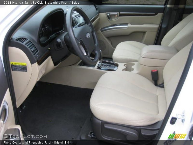  2011 Santa Fe GLS Beige Interior