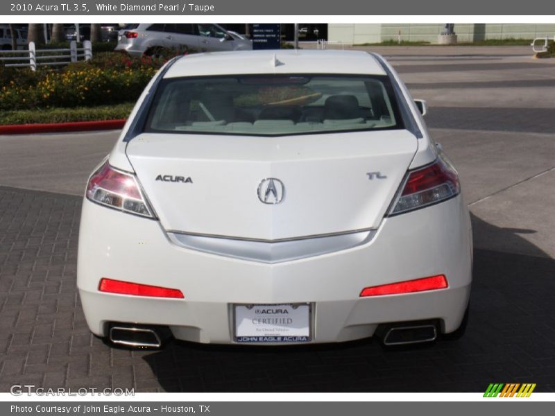 White Diamond Pearl / Taupe 2010 Acura TL 3.5