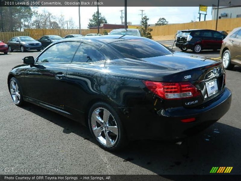 Obsidian Black / Black 2010 Lexus IS 250C Convertible