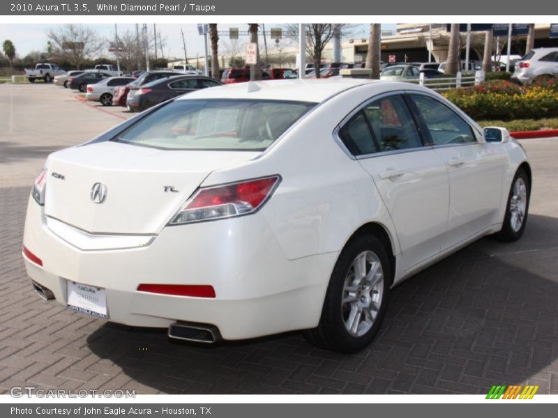 White Diamond Pearl / Taupe 2010 Acura TL 3.5