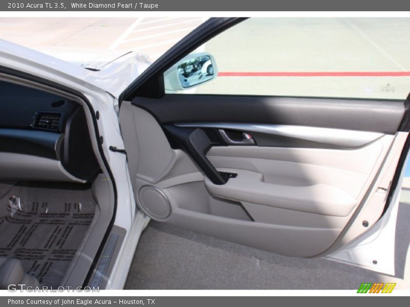 White Diamond Pearl / Taupe 2010 Acura TL 3.5