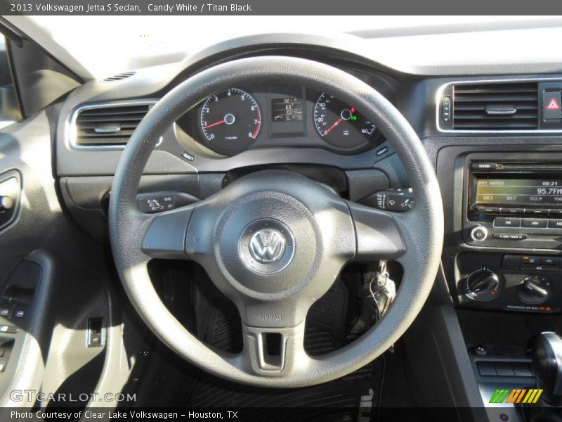 Candy White / Titan Black 2013 Volkswagen Jetta S Sedan