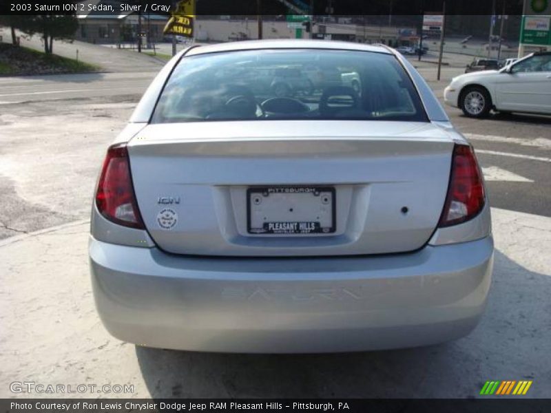 Silver / Gray 2003 Saturn ION 2 Sedan