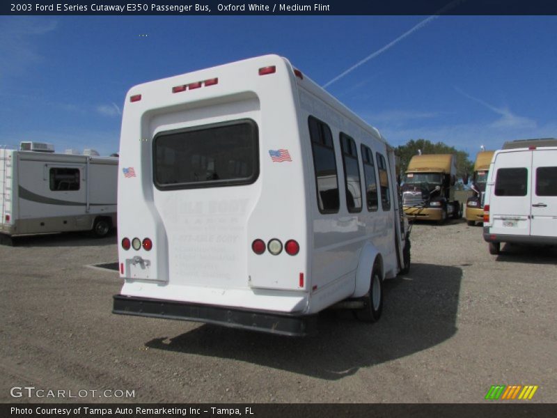 Oxford White / Medium Flint 2003 Ford E Series Cutaway E350 Passenger Bus