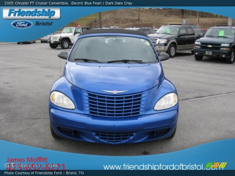 Electric Blue Pearl / Dark Slate Gray 2005 Chrysler PT Cruiser Convertible