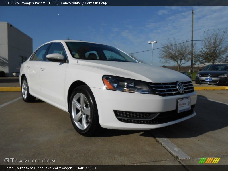 Candy White / Cornsilk Beige 2012 Volkswagen Passat TDI SE